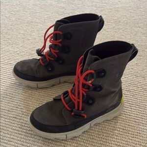Stylish Kids Boots with Red Laces